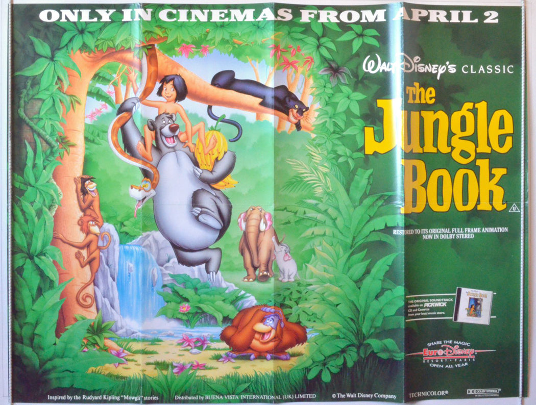 The Jungle Book   Original British Quad Poster - Movie Poster