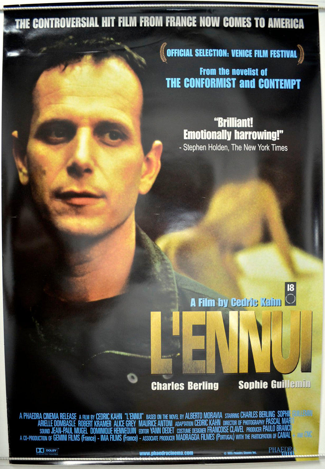 L'Ennui   Original One Sheet Poster - Movie Poster