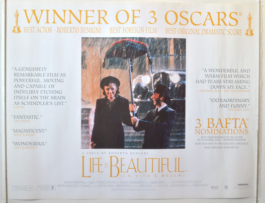 Life Is Beautiful  (a.k.a. La vita è bella)  Original British Quad Poster - Movie Poster 