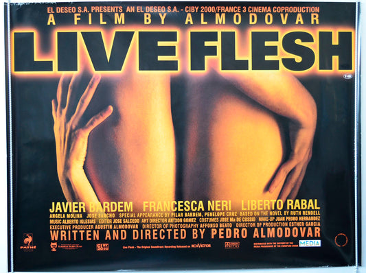 Live Flesh Original British Quad Poster - Movie Poster