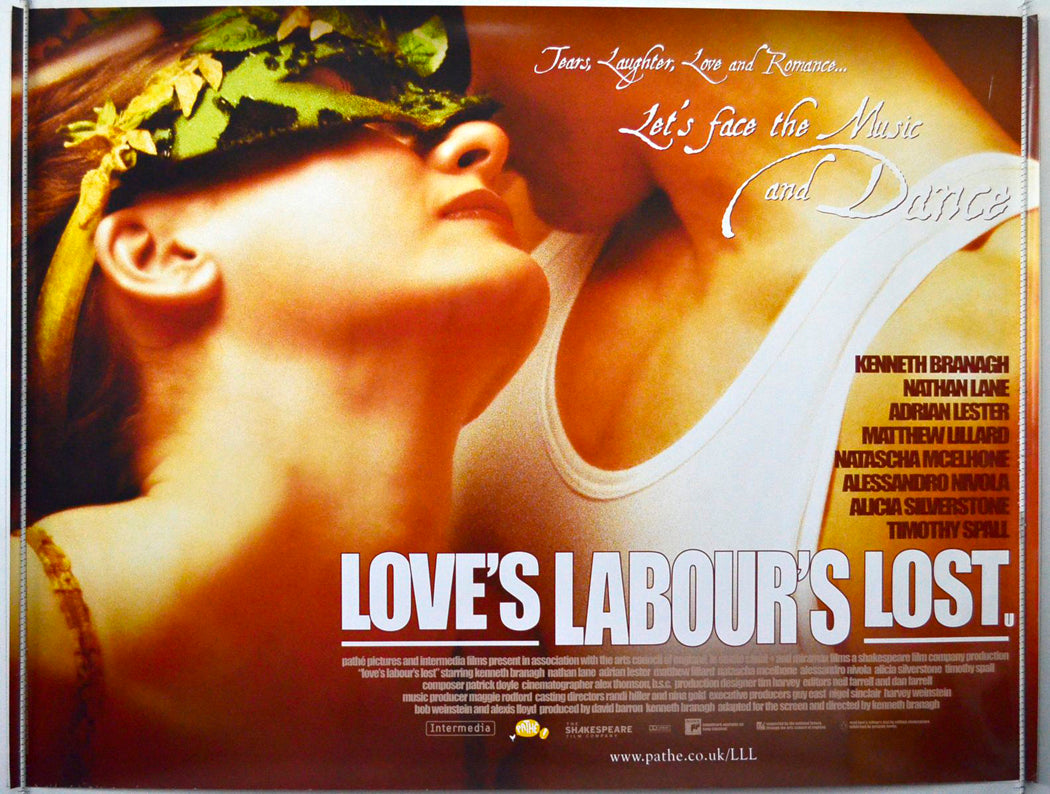 Love's Labour's Lost   Original British Quad Poster - Movie Poster