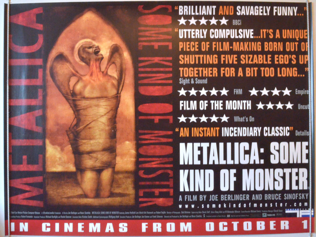 Metallica : Some Kind Of Monster   Original British Quad Poster - Movie Poster