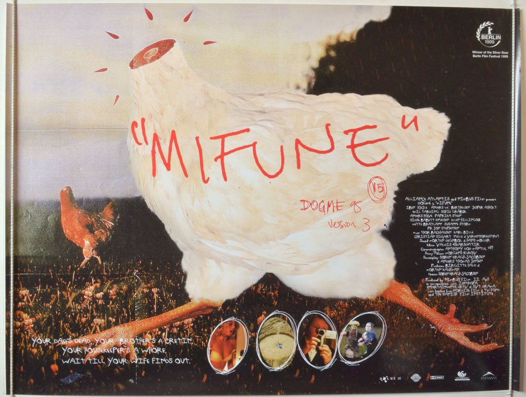 Mifune  (a.k.a Mifunes sidste sang)  Original British Quad Poster - Movie Poster 