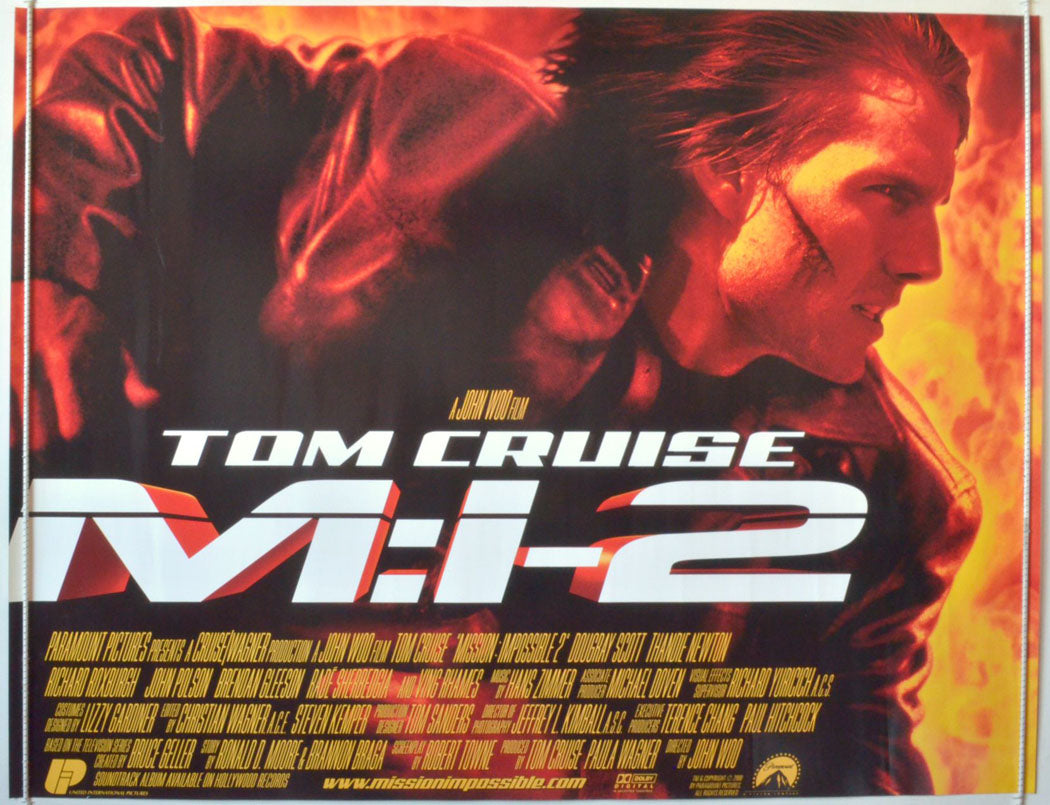 Mission Impossible 2   Original British Quad Poster - Movie Poster 