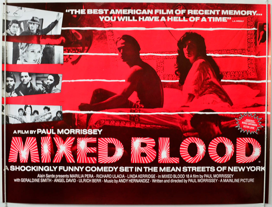 Mixed Blood  (a.k.a. Cocaïne)   Original British Quad Poster - Movie Poster