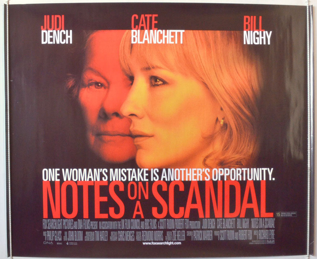 Notes On A Scandal   Original British Quad Poster - Movie Poster 