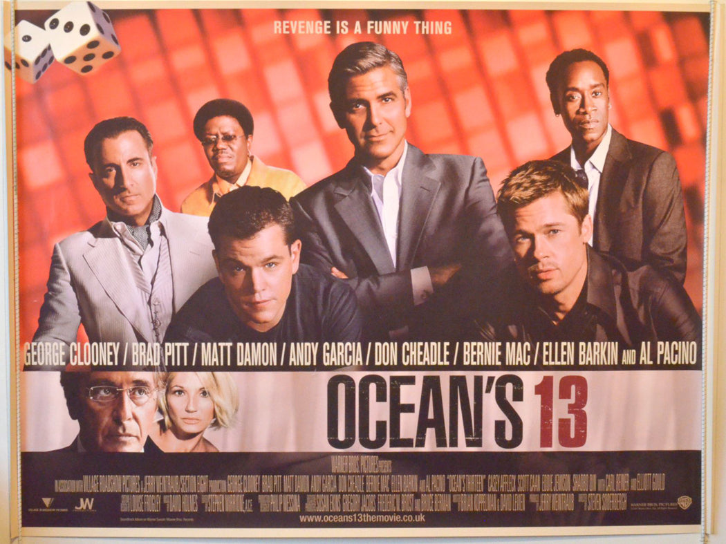 Ocean's 13   Original British Quad Poster - Movie Poster