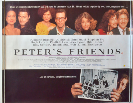 Peter's Friends   Original British Quad Poster - Movie Poster 