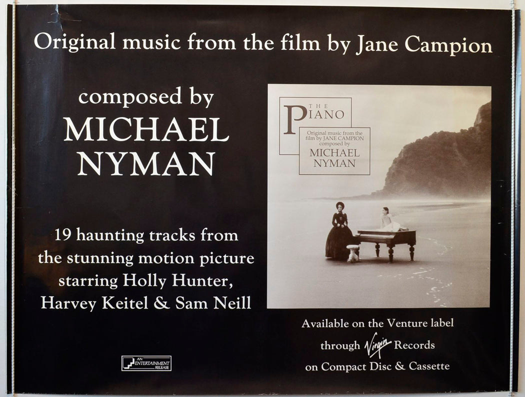 The Piano  (Soundtrack Poster)   Original British Quad Poster - Movie Poster