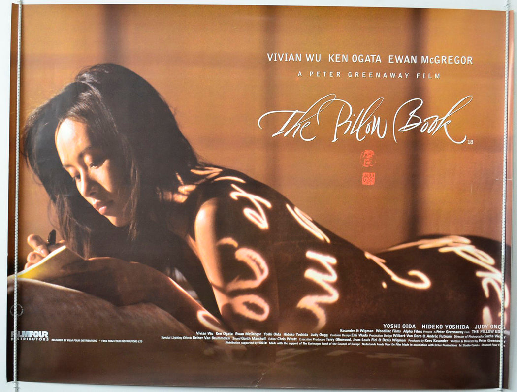 The Pillow Book   Original British Quad Poster - Movie Poster