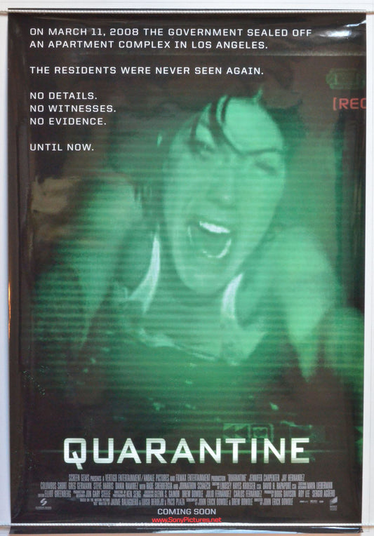 Quarantine   Original One Sheet Poster - Movie Poster 