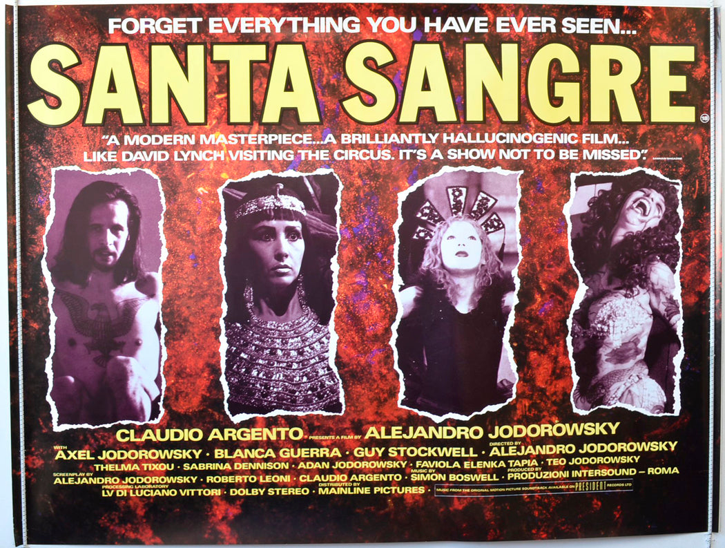 Santa Sangre Original British Quad Poster - Movie Poster