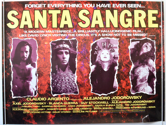 Santa Sangre Original British Quad Poster - Movie Poster