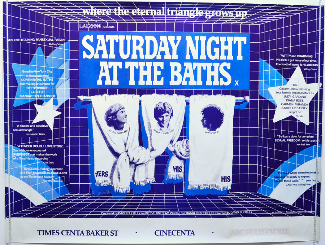 Saturday Night At The Baths   Original British Quad Poster - Movie Poster