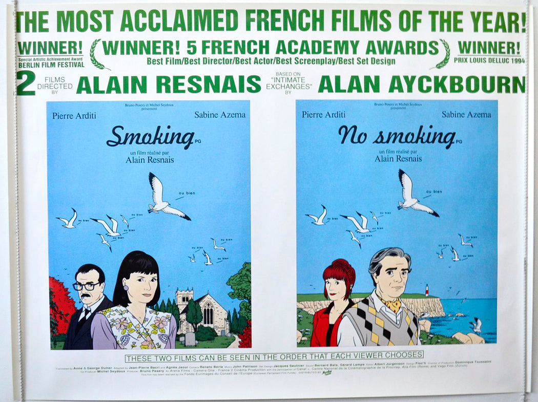 Smoking / No Smoking   Original British Quad Poster - Movie Poster