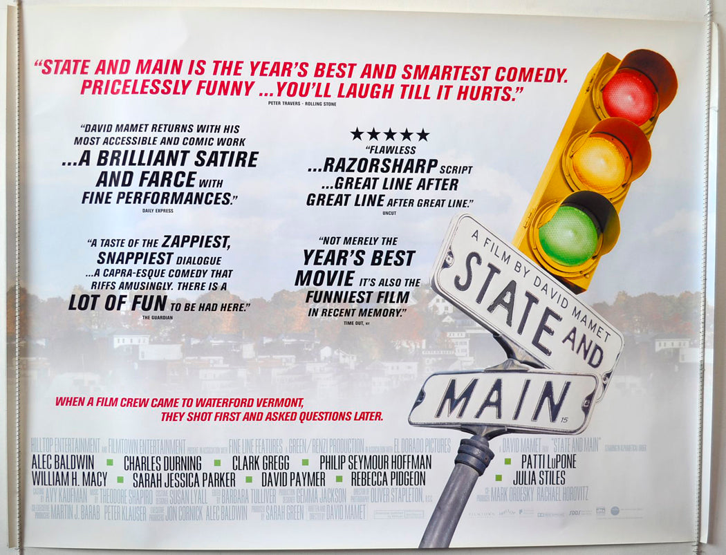 State And Main   Original British Quad Poster - Movie Poster