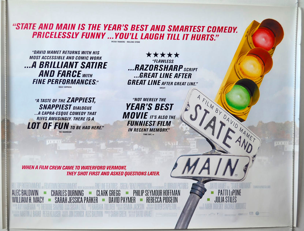 State And Main   Original British Quad Poster - Movie Poster