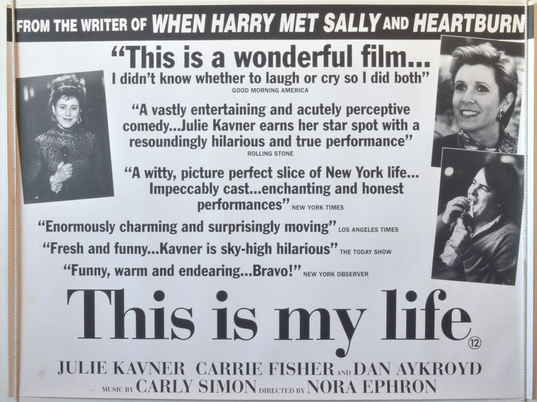 This Is My Life  (Black and White Quotes Version)  Original British Quad Poster - Movie Poster 