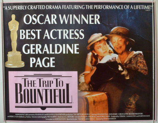 The Trip To Bountiful  Original British Quad Poster - Movie Poster