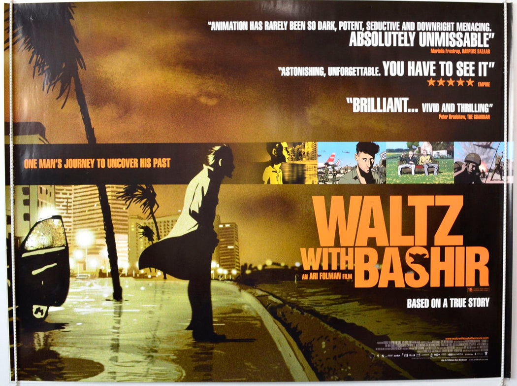 Waltz With Bashir  (a.k.a. Vals Im Bashir)   Original British Quad Poster - Movie Poster