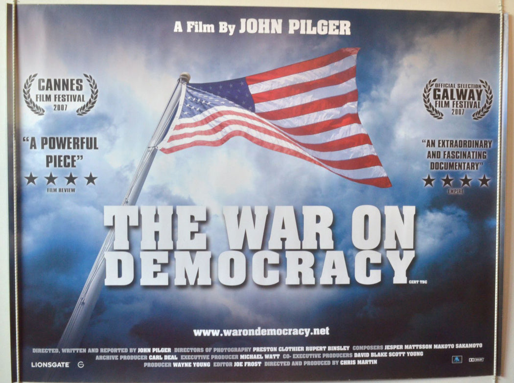 The War On Democracy   Original British Quad Poster - Movie Poster