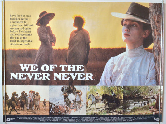 We Of The Never Never  Original British Quad Poster - Movie Poster