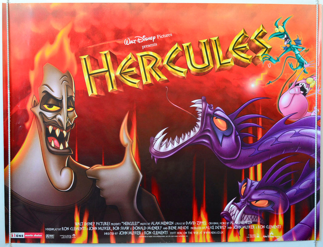 Hercules Original British Quad Poster - Movie Poster