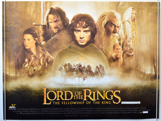 Lord Of The Rings : The Fellowship Of The Ring Original British Quad Poster - Movie Poster