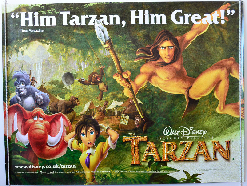 Tarzan Original British Quad Poster - Movie Poster