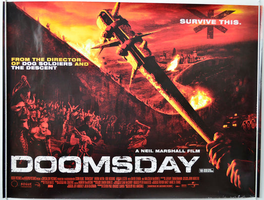 Doomsday   Original British Quad Poster - Movie Poster