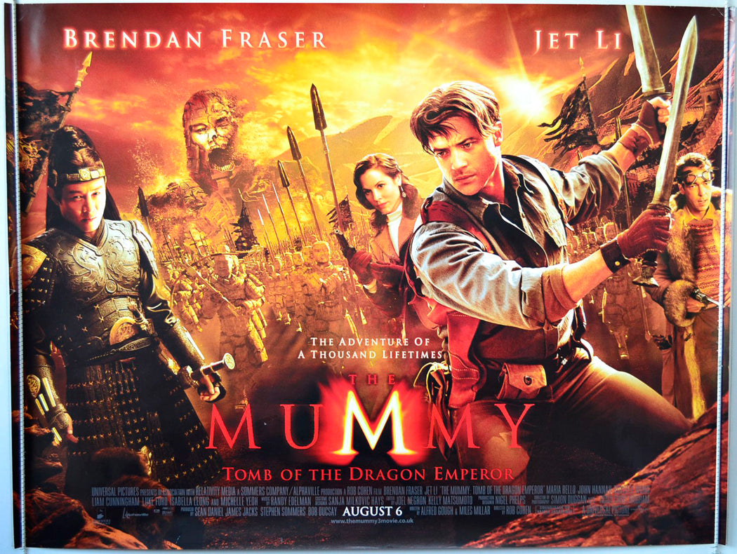 The Mummy : Tomb Of The Dragon Emperor    Original British Quad Poster - Movie Poster