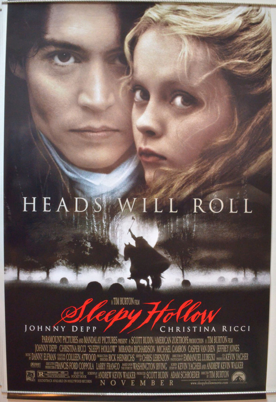 Sleepy Hollow   Original One Sheet Poster - Movie Poster