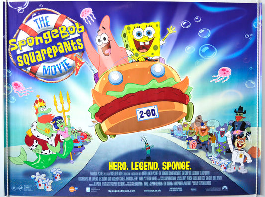 The Spongebob Squarepants Movie   Original British Quad Poster - Movie Poster