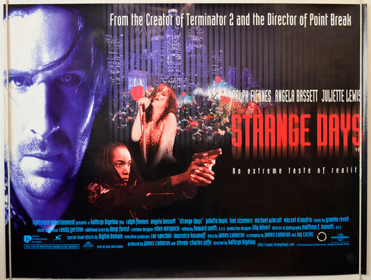 Strange Days Original British Quad Poster - Movie Poster