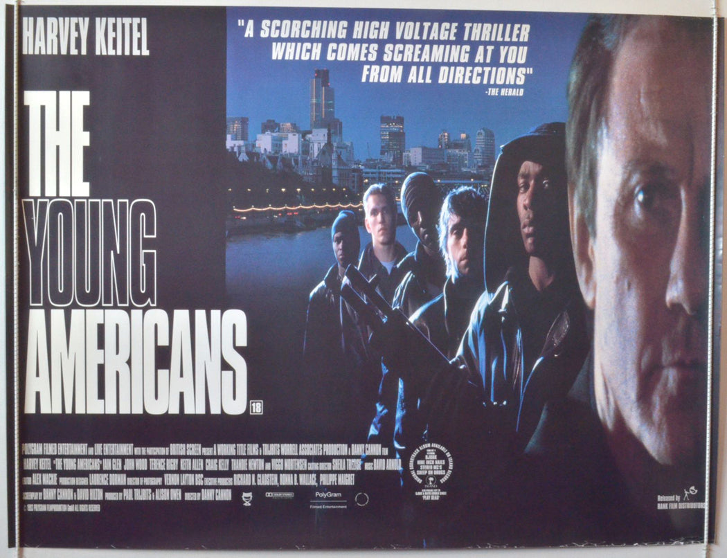 The Young Americans   Original British Quad Poster - Movie Poster