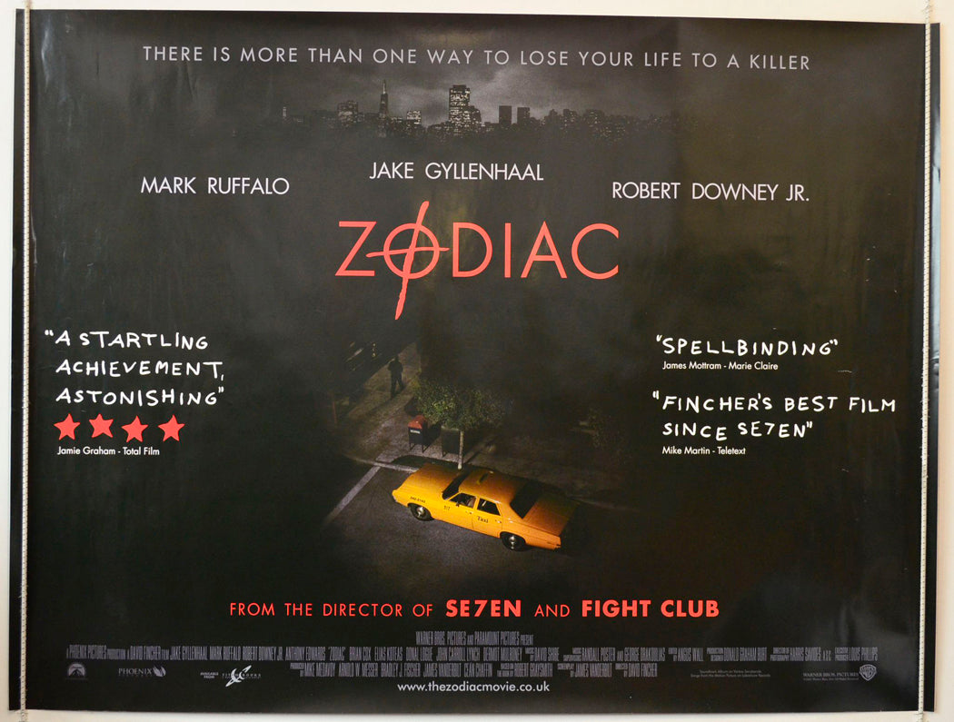 Zodiac Original British Quad Poster - Movie Poster