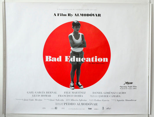 Bad Education  (a.k.a. La Mala Education)   Original British Quad Poster - Movie Poster