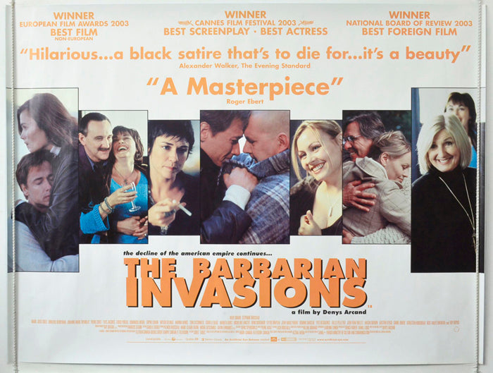 The Barbarian Invasions  (a.k.a. Les invasions barbares)   Original British Quad Poster - Movie Poster