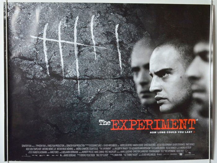 The Experiment  (a.k.a. Das Experiment)   Original British Quad Poster - Movie Poster