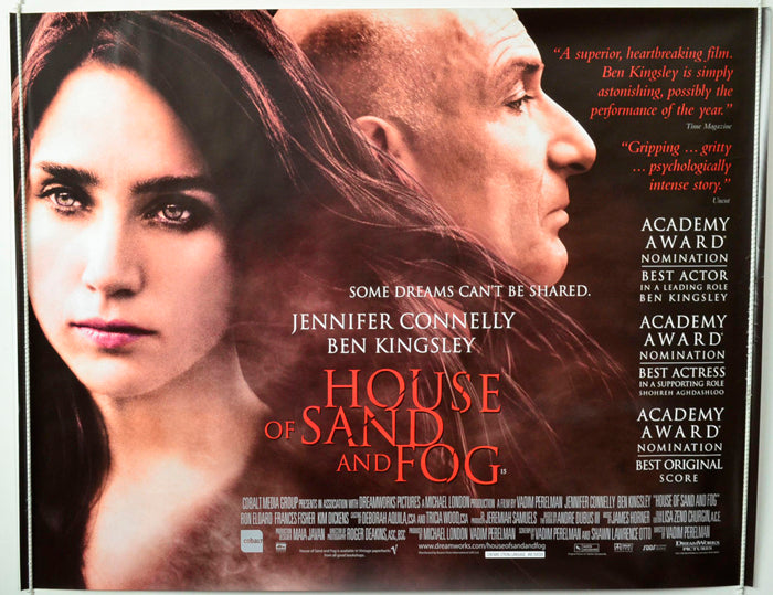 House Of Sand And Fog Original British Quad Poster - Movie Poster