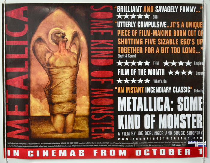 Metallica : Some Kind Of Monster Original British Quad Poster - Movie Poster