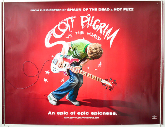 Scott Pilgrim Vs The World Original British Quad Poster - Movie Poster