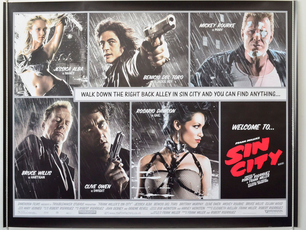 Sin City Original British Quad Poster - Movie Poster