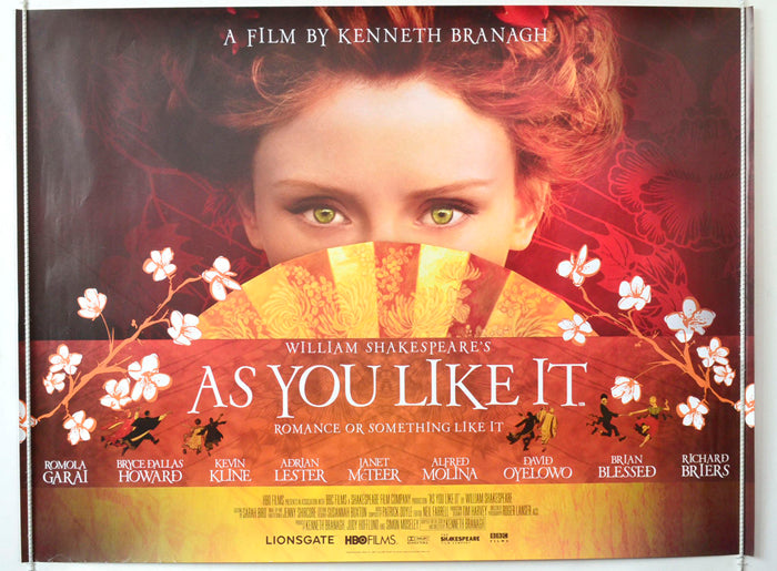 William Shakespeare's - As You Like It Original British Quad Poster - Movie Poster