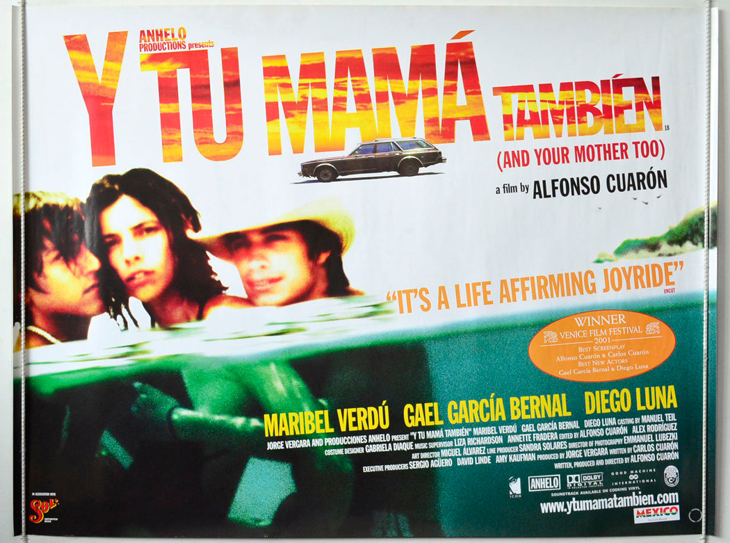 Y Tu Mama Tambien  (a.k.a. And Your Mother Too)   Original British Quad Poster - Movie Poster