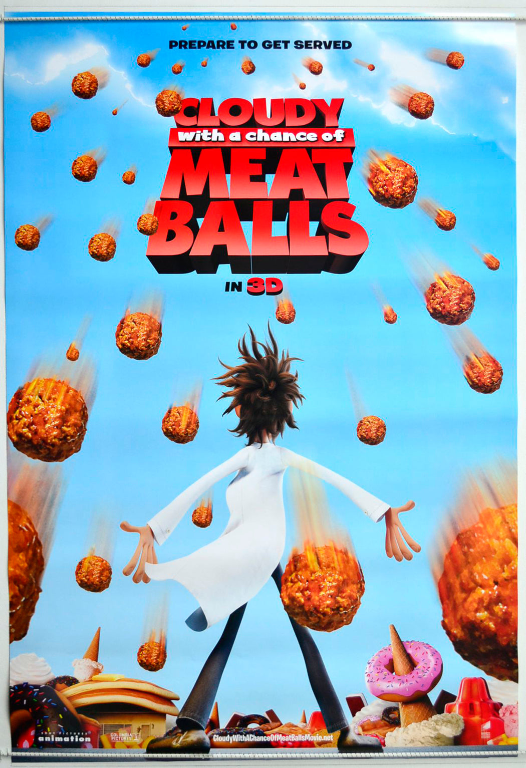 Cloudy With A Chance Of Meatballs Original One Sheet Poster - Movie Poster