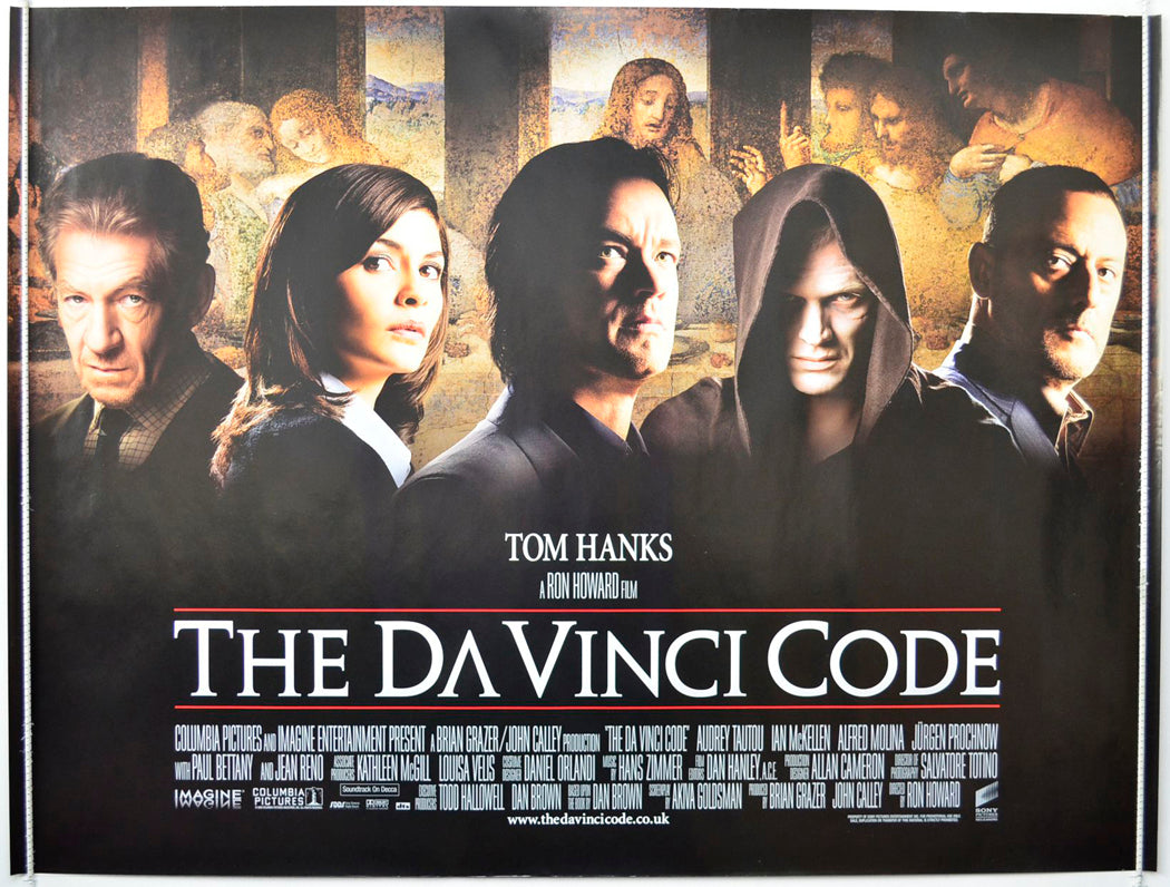 The Da Vinci Code Original British Quad Poster - Movie Poster