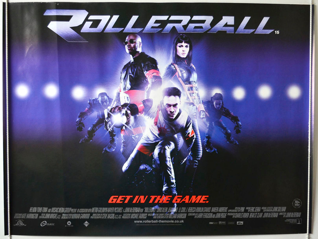 Rollerball Original British Quad Poster - Movie Poster