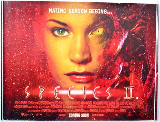 Species II   (Teaser)  Original British Quad Poster - Movie Poster