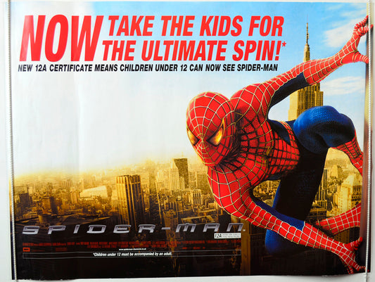 Spider-Man   (12a Version)  Original British Quad Poster - Movie Poster